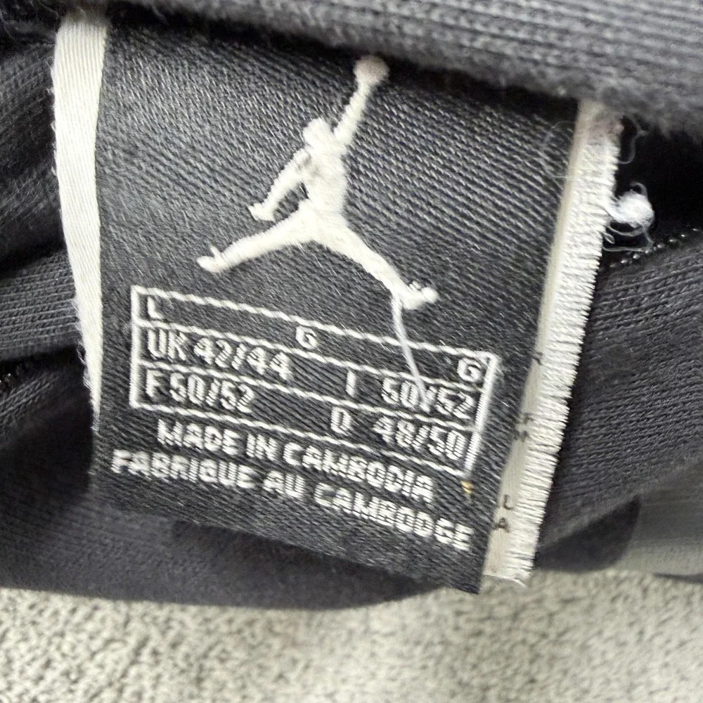 Vintage 2009 Air Jordan Space Jam 11 Reversible Zip Up Hoodie Size Large